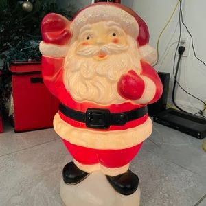 Vintage Santa blow mold